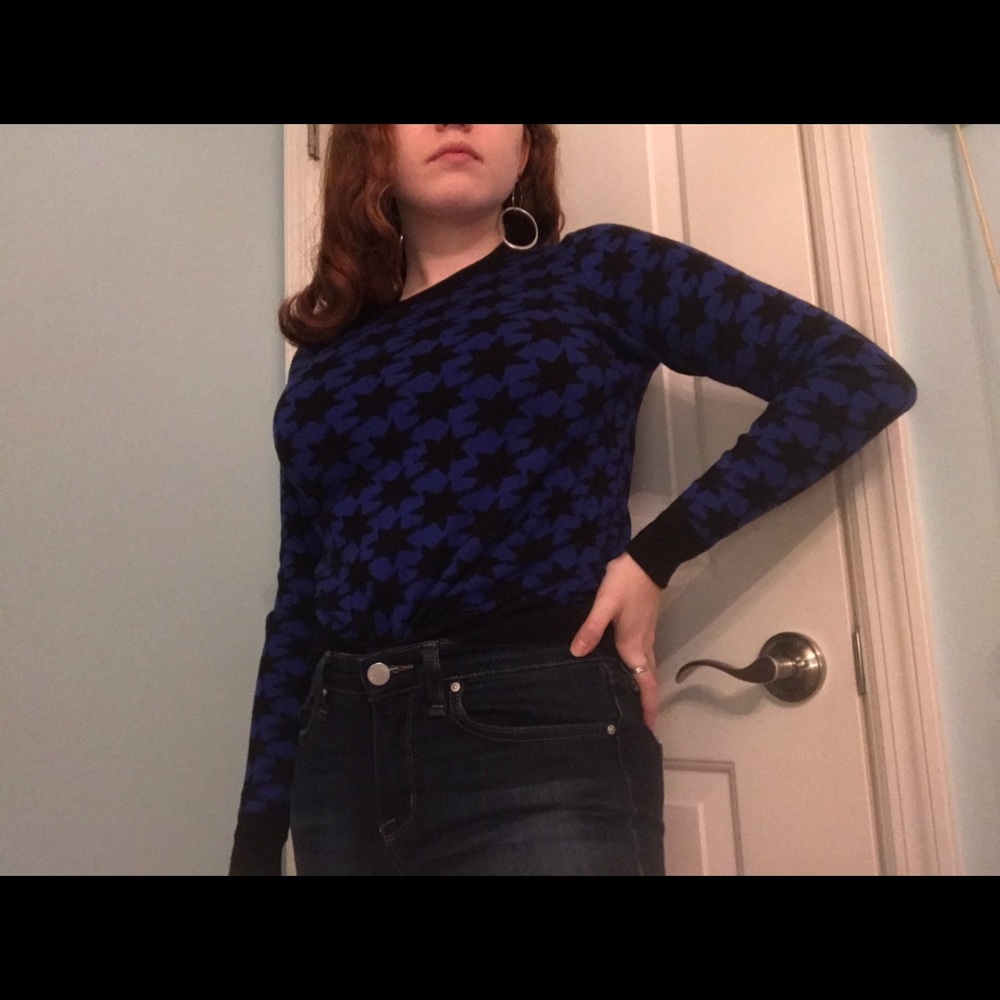 Black and blue UO sweater
